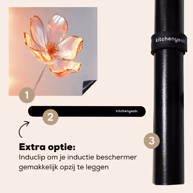Inductie beschermer - Glazen - Bloem - Roze — 8