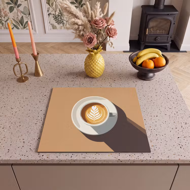 Inductie beschermer - Cappuccino - Kop - Schotel - Minimalitisch — 3