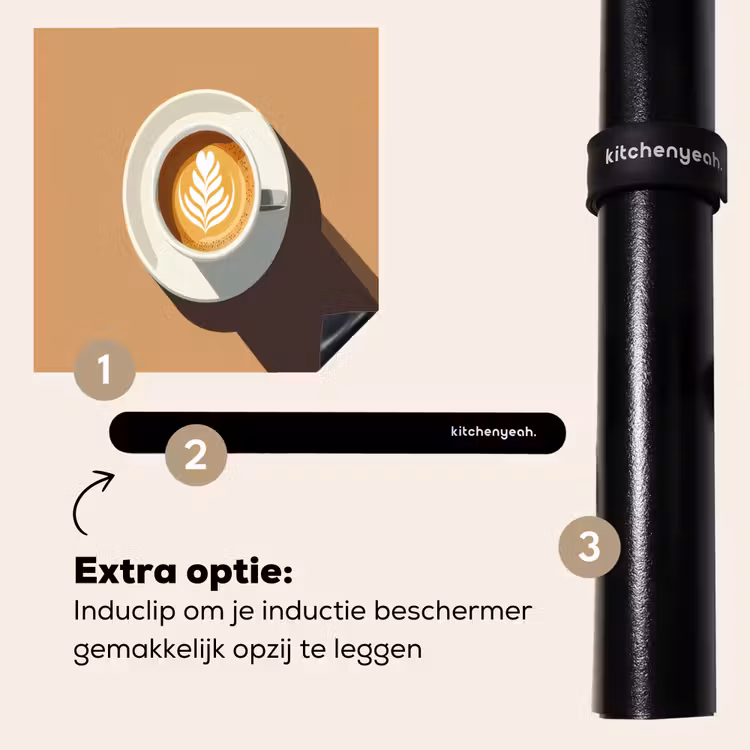 Inductie beschermer - Cappuccino - Kop - Schotel - Minimalitisch — 8