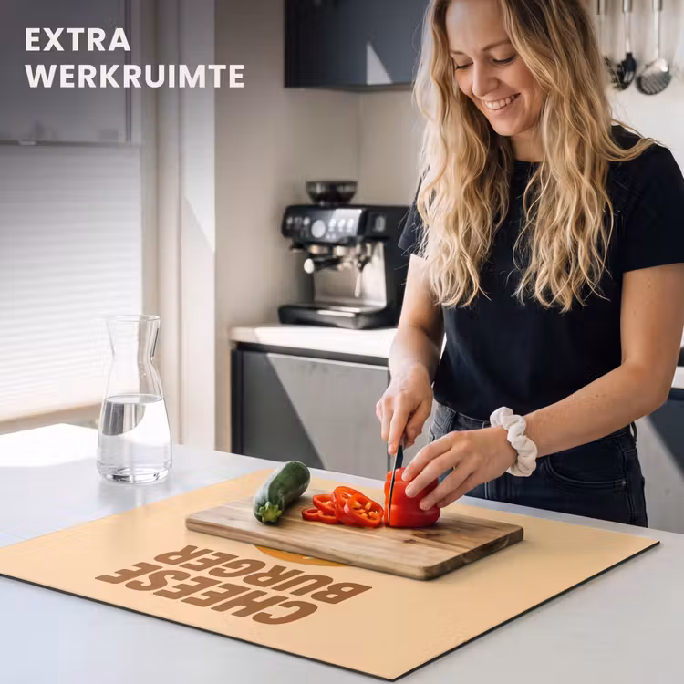 Inductie beschermer - Cheeseburger - Minimalistisch - Geel — 5