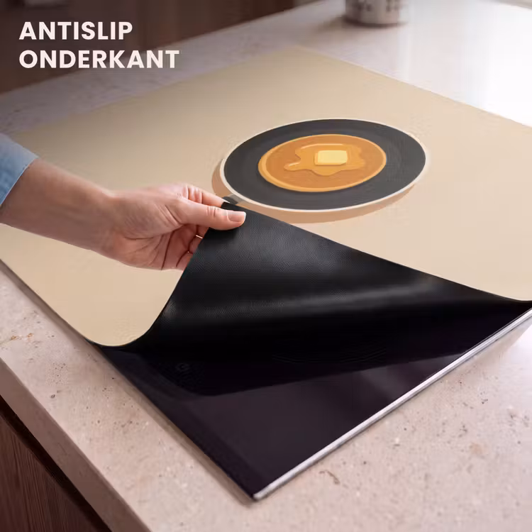 Inductie beschermer - Pannenkoek - Koekenpan - Boter - Minimalistisch — 6
