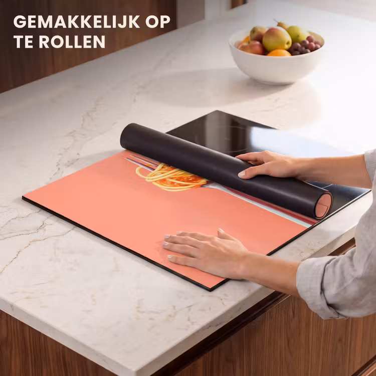 Inductie beschermer - Vork - Spaghetti - Artistiek - Roze — 7