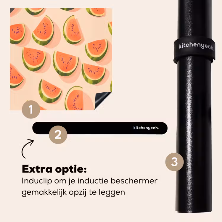Inductie beschermer - Watermeloen - Schijfjes - Pitten - Rood — 8