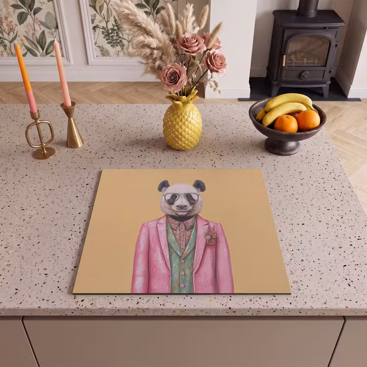 Inductie beschermer - Panda - Pak - Zonnebril - Blauw — 3
