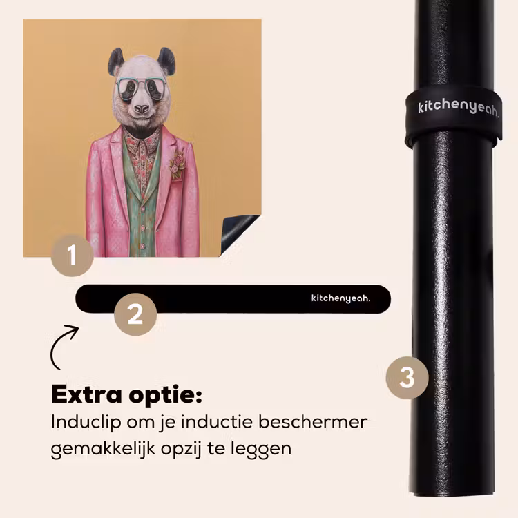Inductie beschermer - Panda - Pak - Zonnebril - Blauw — 8