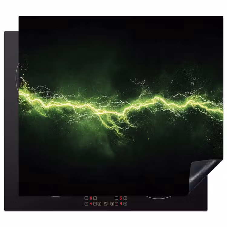 Inductie beschermer - Gaming - Elektriciteit - Lijn - Vonken - Groen — 1