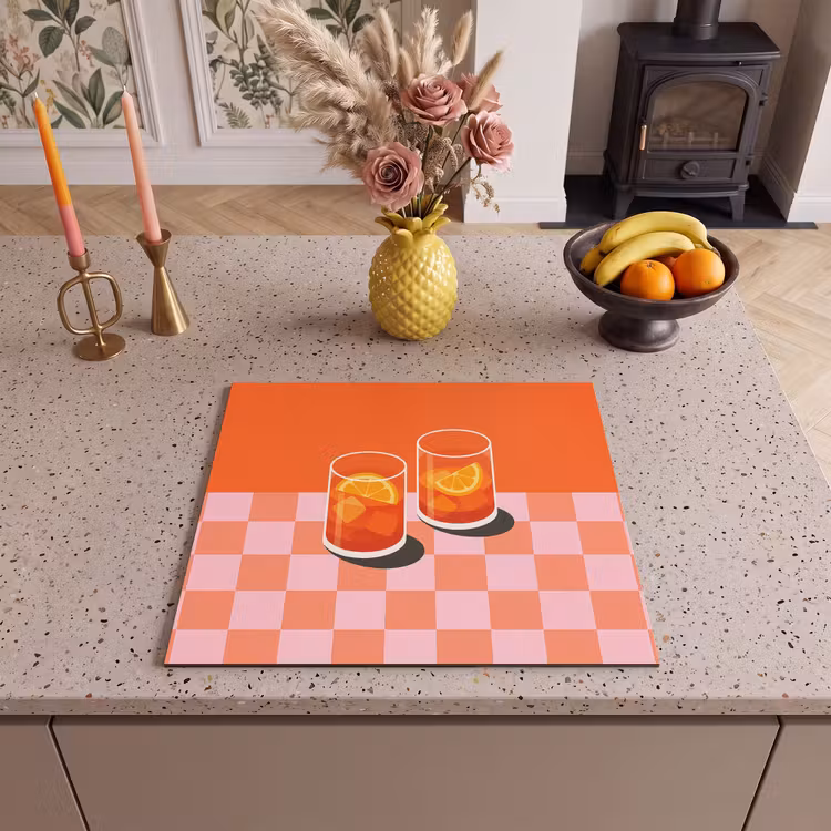Inductie beschermer - Sinaasappel - Glazen - Oranje — 3