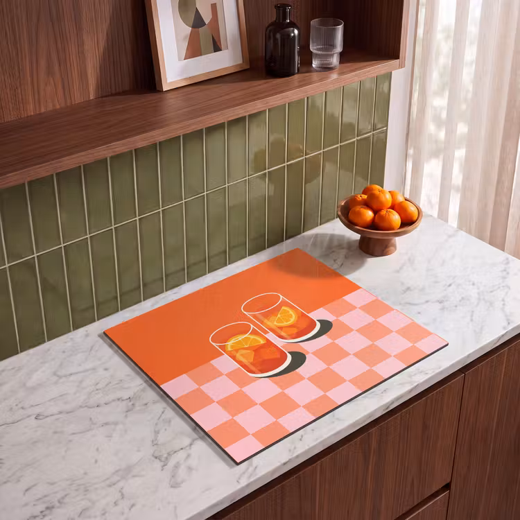 Inductie beschermer - Sinaasappel - Glazen - Oranje — 4