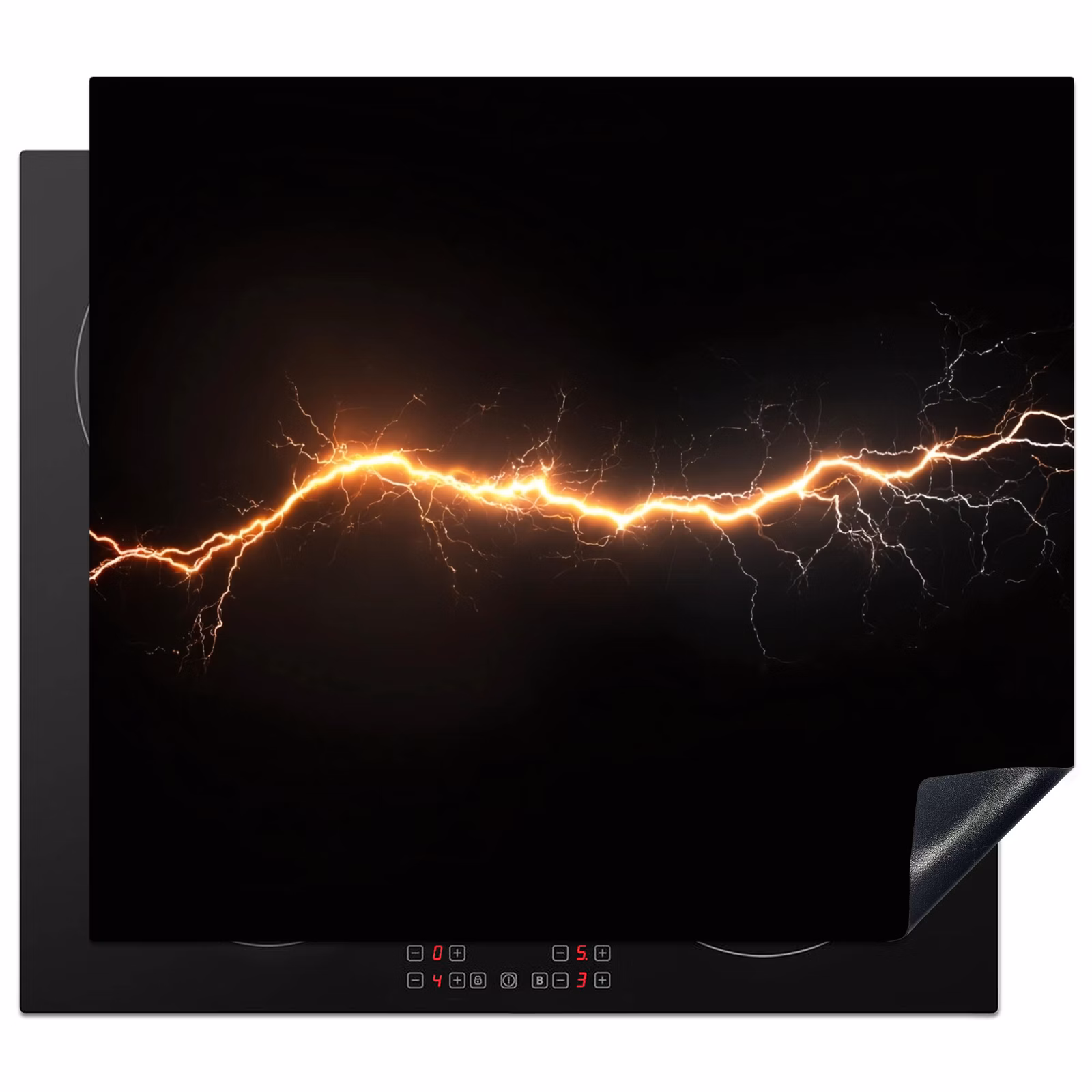 Inductie beschermer - Gaming - Oranje - Bliksemflits - Licht — 1