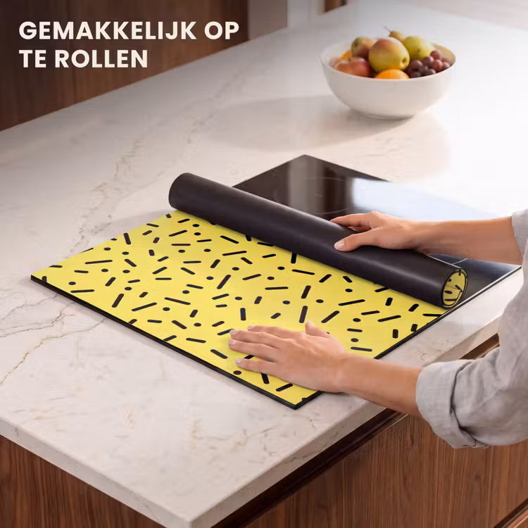 Inductie beschermer - Gaming - Stippen - Strepen - Geel — 7