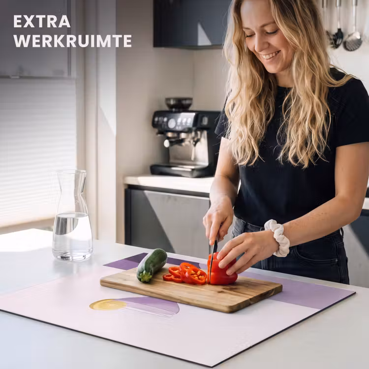 Inductie beschermer - Cocktail - Paars - Minimalistisch - Citroen — 5