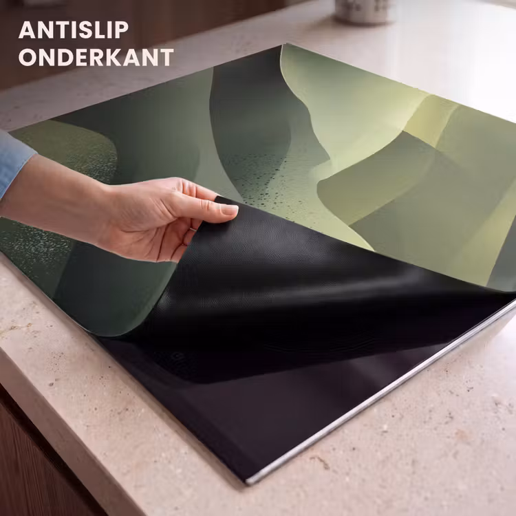 Inductie beschermer - Gaming - Golven - Abstract - Heuvels - Groen — 6