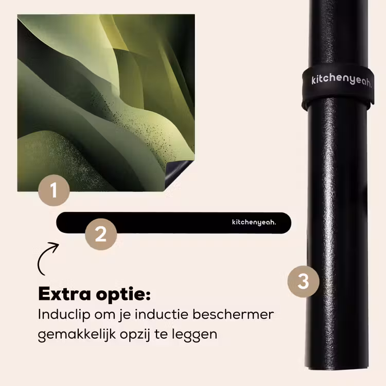 Inductie beschermer - Gaming - Golven - Abstract - Heuvels - Groen — 8