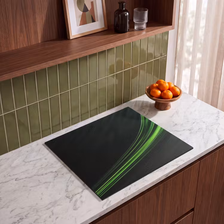 Inductie beschermer - Gaming - Lijnen - Boog - Groen — 4