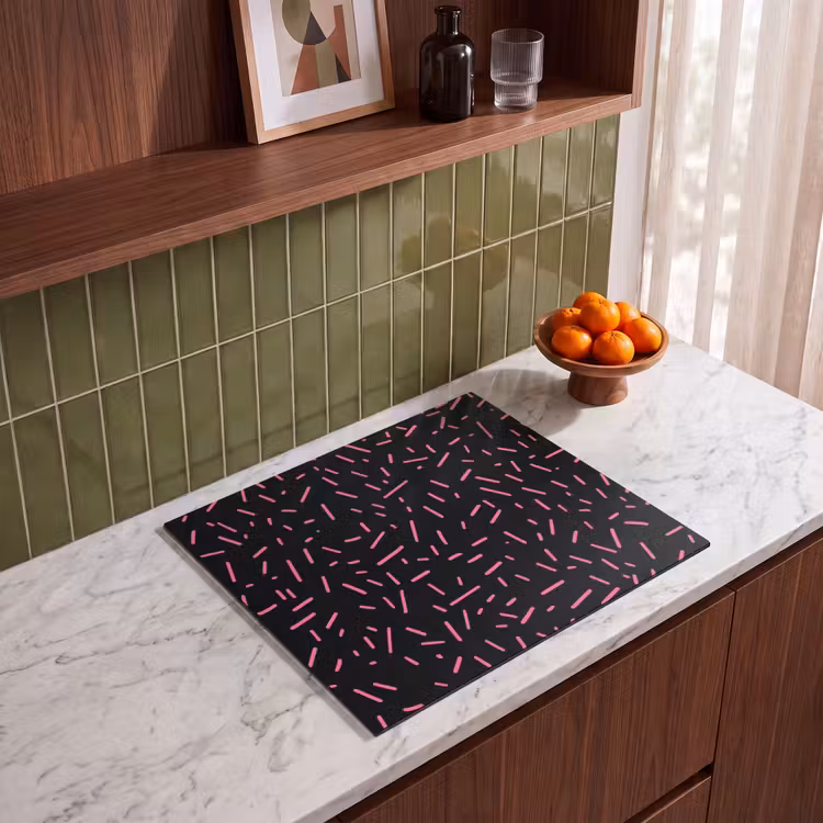Inductie beschermer - Gaming - Streepjes - Roze - Abstract — 4