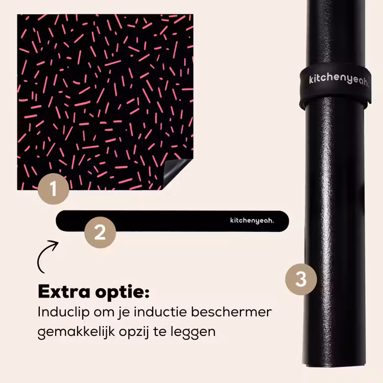 Inductie beschermer - Gaming - Streepjes - Roze - Abstract — 8
