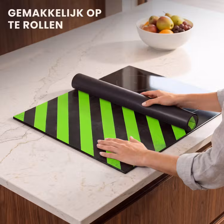 Inductie beschermer - Gaming - Strepen - Schuin - Groen — 7