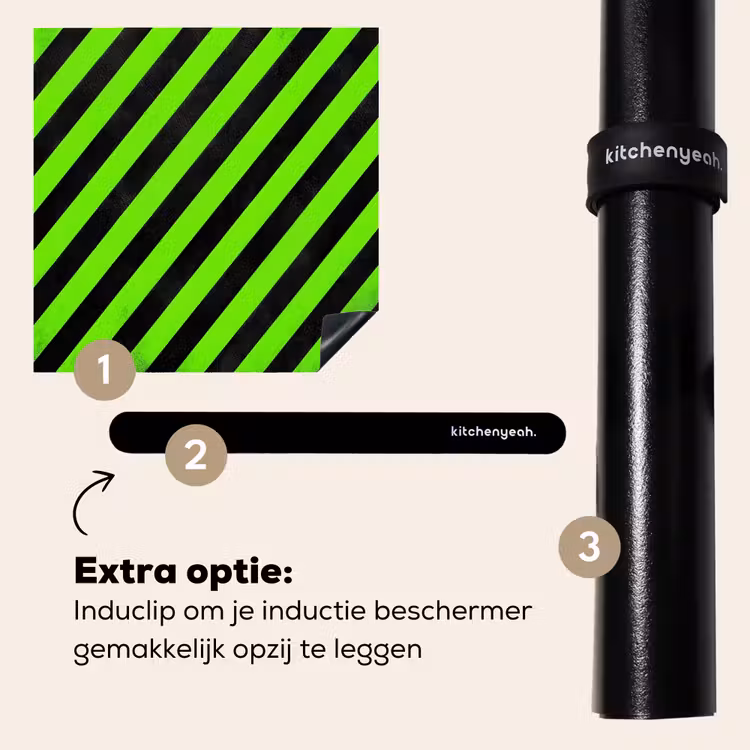 Inductie beschermer - Gaming - Strepen - Schuin - Groen — 8