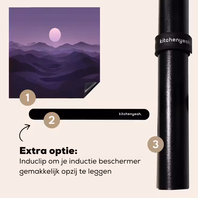 Inductie beschermer - Heuvels - Paars - Mist - Zon — 8