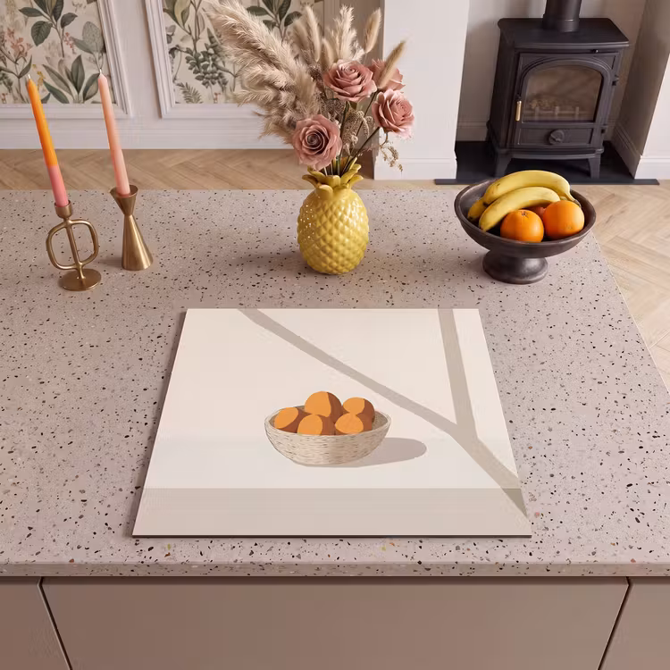 Inductie beschermer - Mand - Fruit - Minimalistisch - Oranje — 3