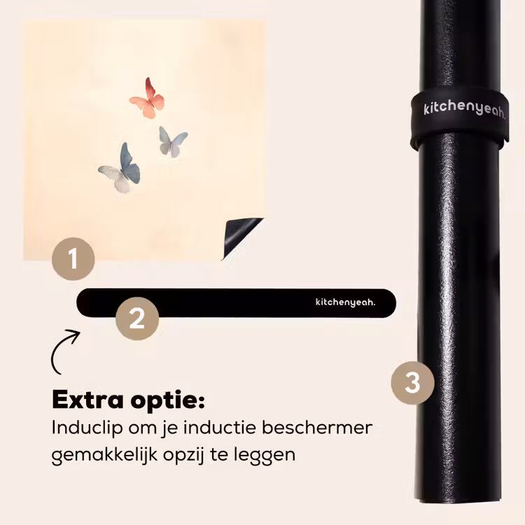 Inductie beschermer - Vlinders - Minimalistisch - Roze — 8