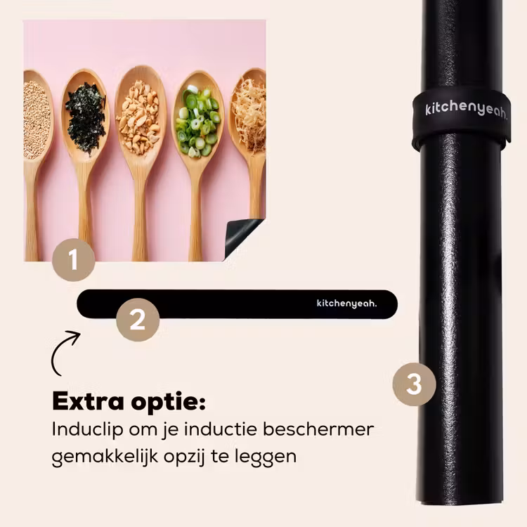 Inductie beschermer - Ingrediënten - Lepels - Hout - Roze — 8