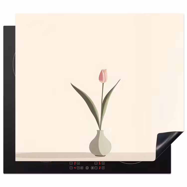 Inductie beschermer - Tulp - Vaas - Beige — 1