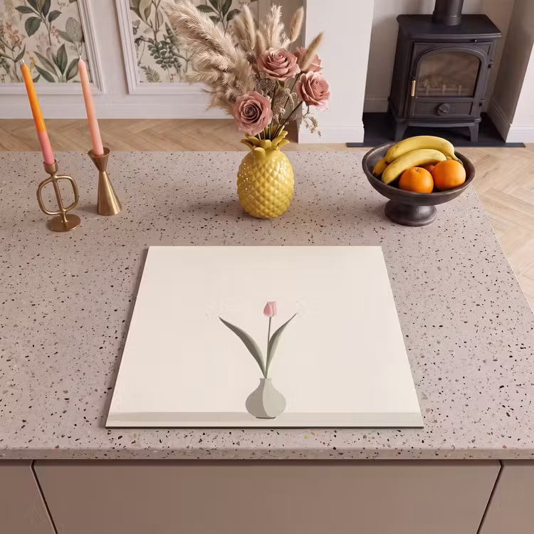Inductie beschermer - Tulp - Vaas - Beige — 3
