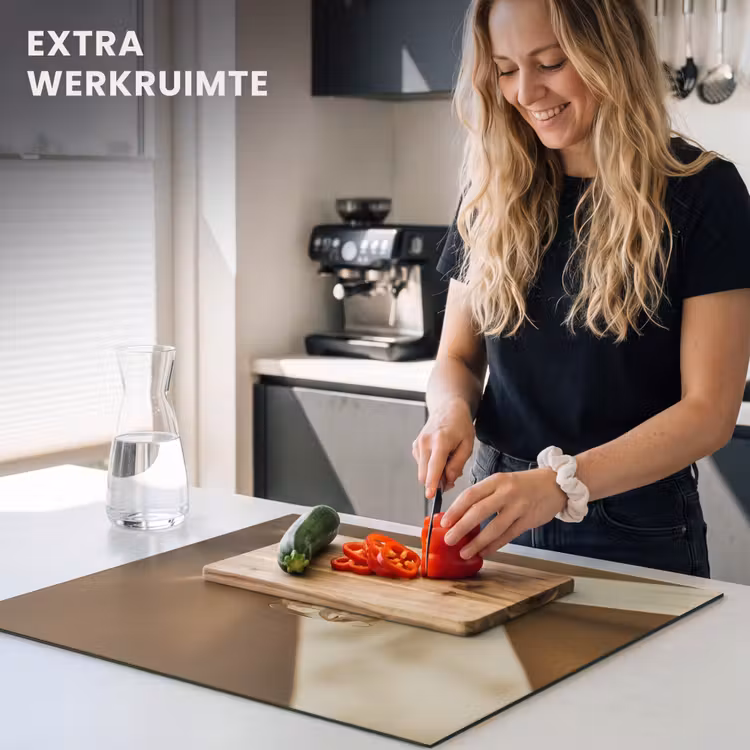 Inductie beschermer - Glas - Ijskoffie - Schaduw - Bruin — 5