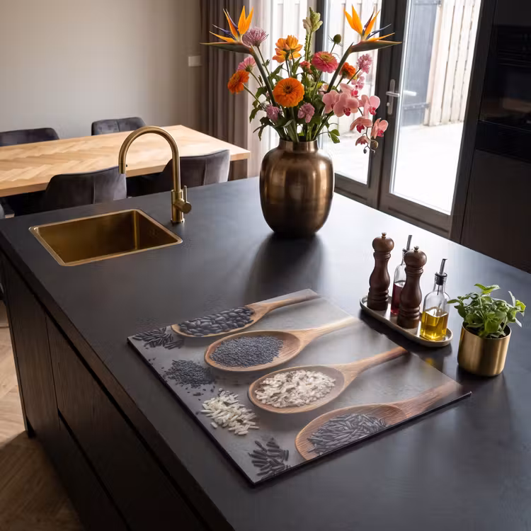 Inductie beschermer - Houten - Lepels - Rijst - Zaden — 2