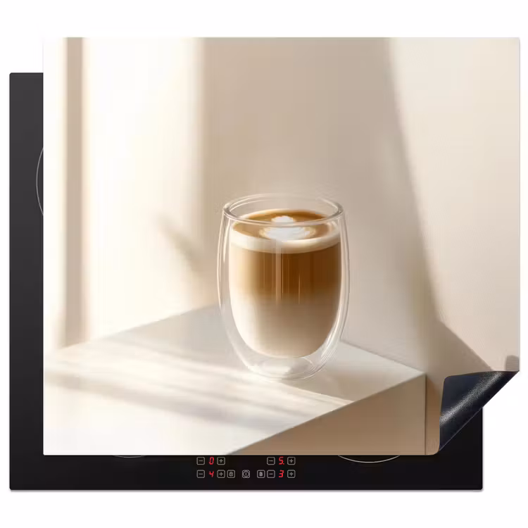 Inductie beschermer - Mok - Latte - Minimalistisch - Schaduw — 1