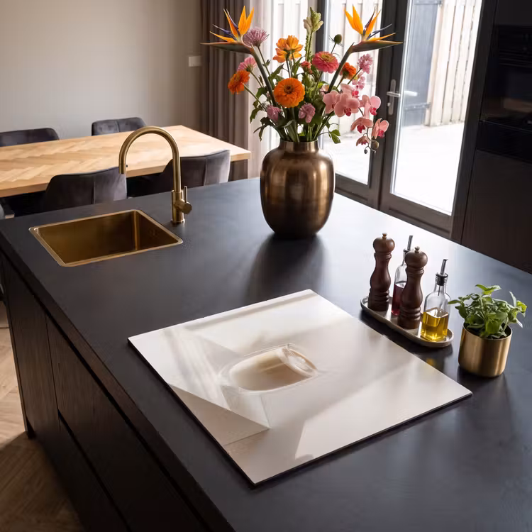 Inductie beschermer - Mok - Latte - Minimalistisch - Schaduw — 2