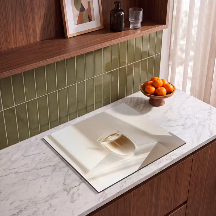 Inductie beschermer - Mok - Latte - Minimalistisch - Schaduw — 4