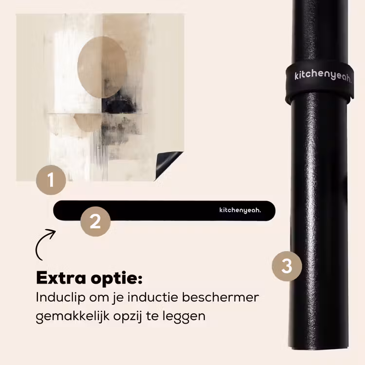 Inductie beschermer - Cirkel - Compositie - Diepte - Beige — 8