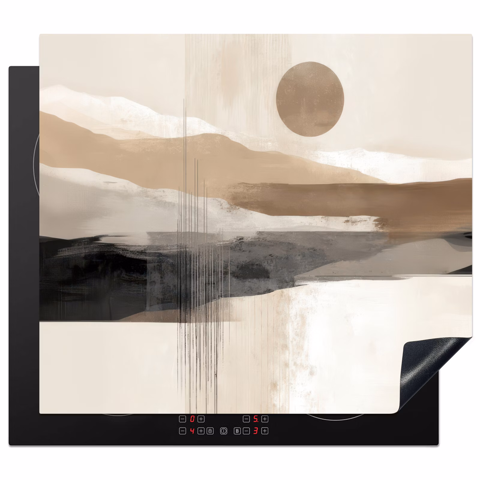Inductie beschermer - Minimalistisch - Landschap - Dimensie — 1