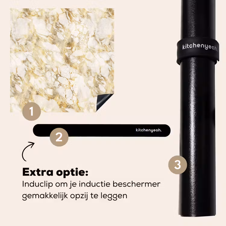 Inductie beschermer - Warm - Gouden - Marmer - Patroon — 8