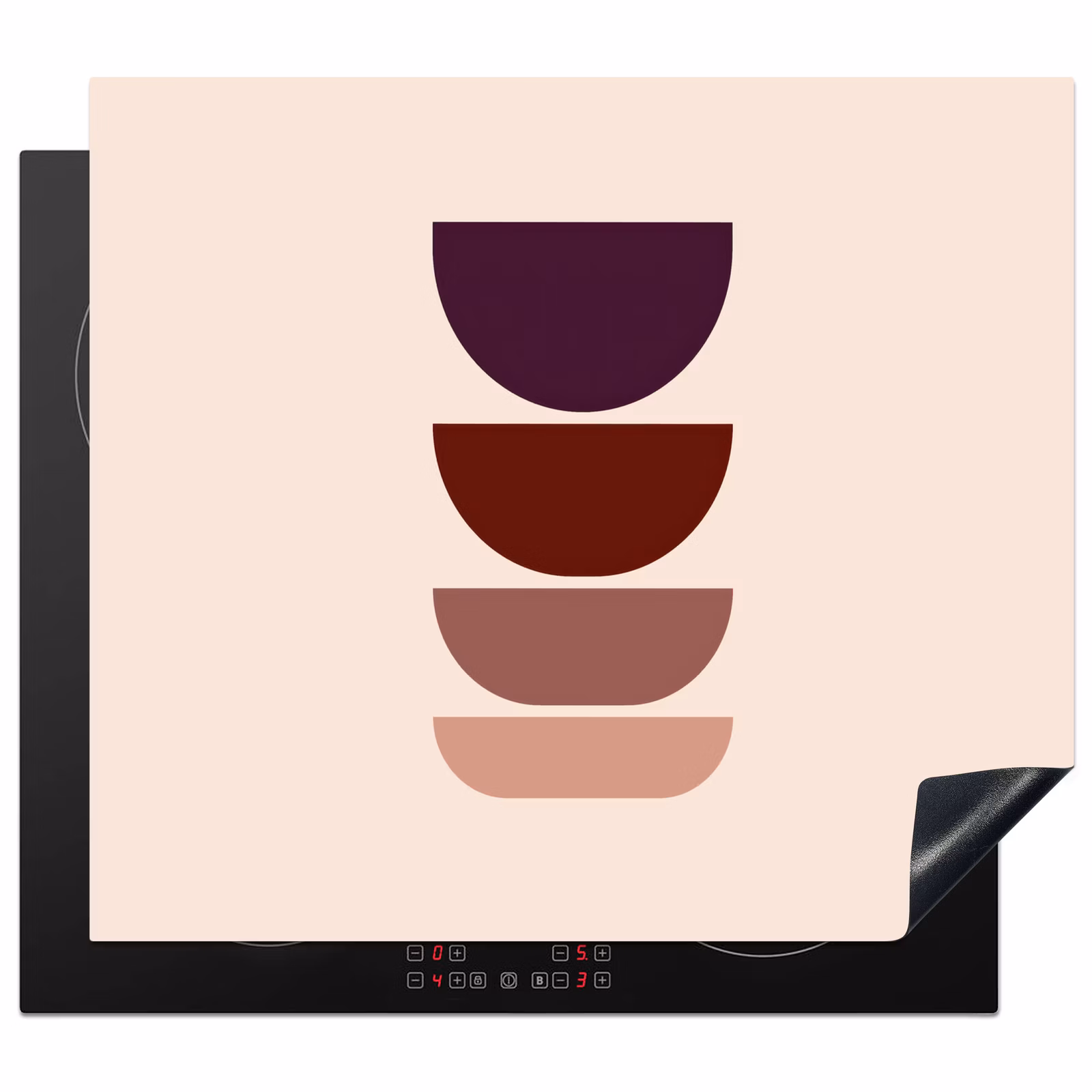 Inductie beschermer - Harmonieus - Symmetrisch - Rood — 1