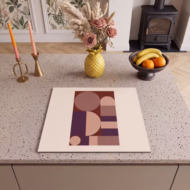 Inductie beschermer - Geometrisch - Cirkels - Rood — 3