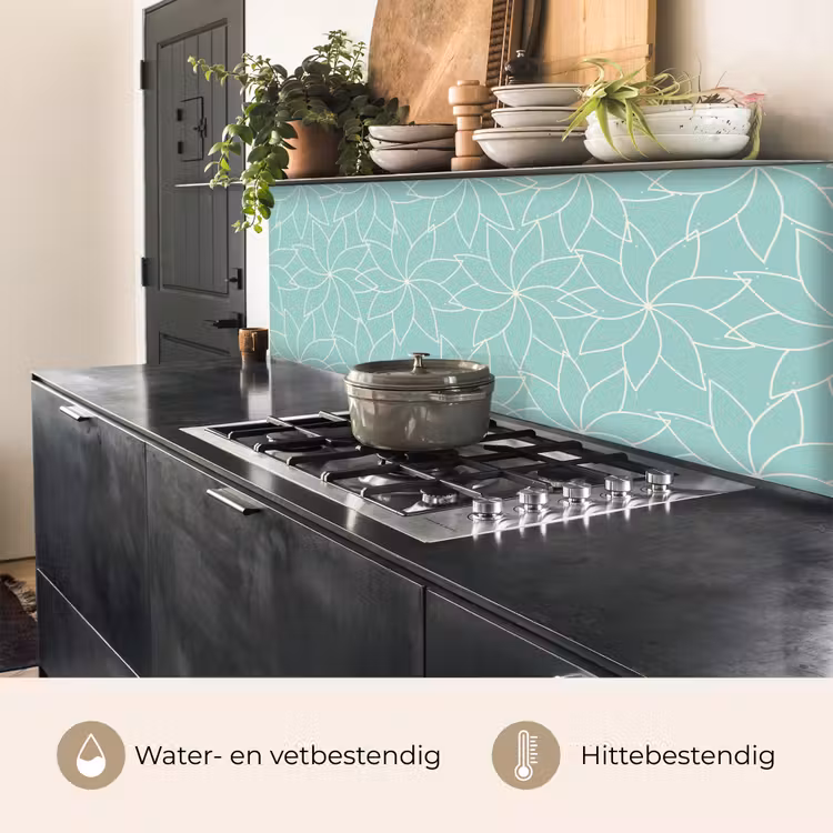Keuken achterwand - Blauw - Mandala - Design — 5