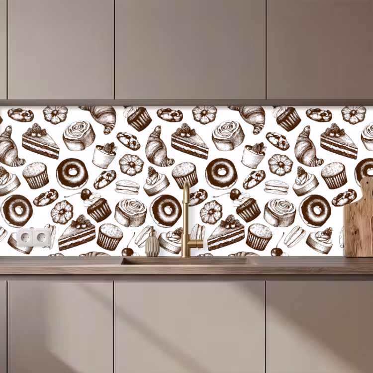 Keuken achterwand - Brood - Patisserie - Vintage - Design — 1