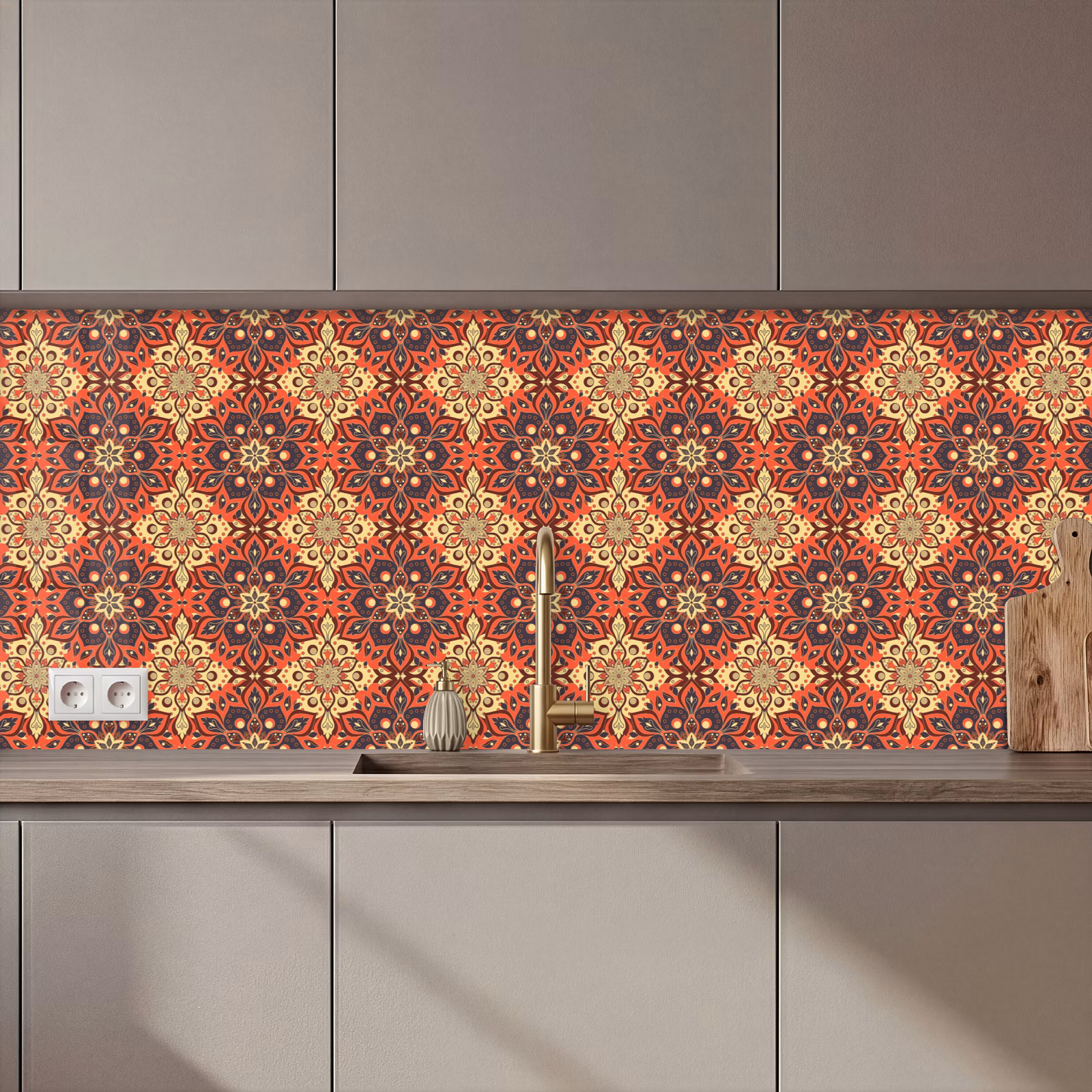 Keuken achterwand - Mandala - Bloemen - Boho - Patronen — 1