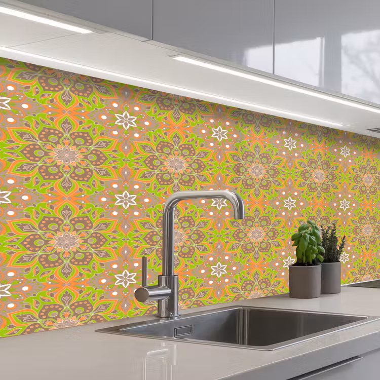 Keuken achterwand - Bohemian - Mandala - Patronen — 2