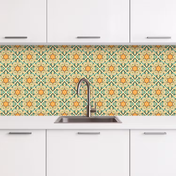 Keuken achterwand - Boho - Patronen - Mandala - Bloemen — 4