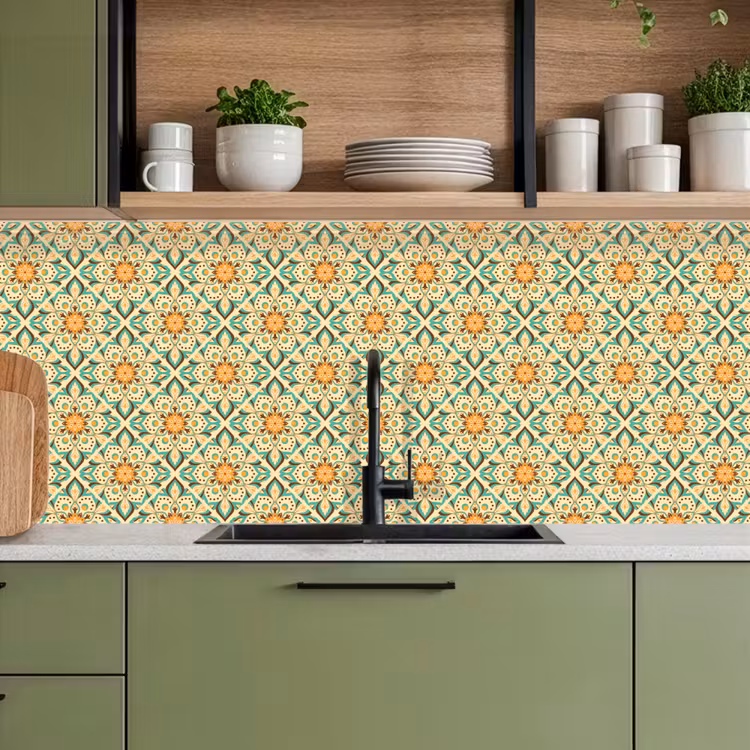 Keuken achterwand - Boho - Patronen - Mandala - Bloemen — 7