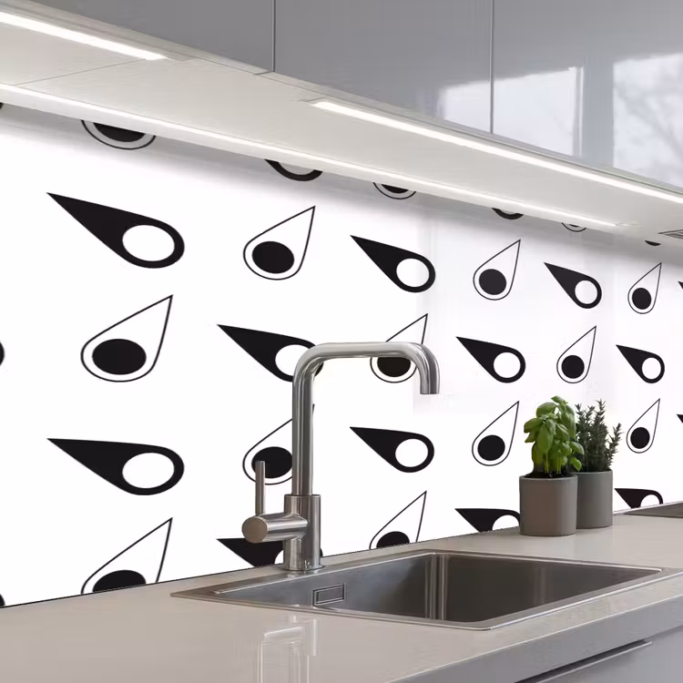 Keuken achterwand - Kompas - Patronen - Reizen — 2