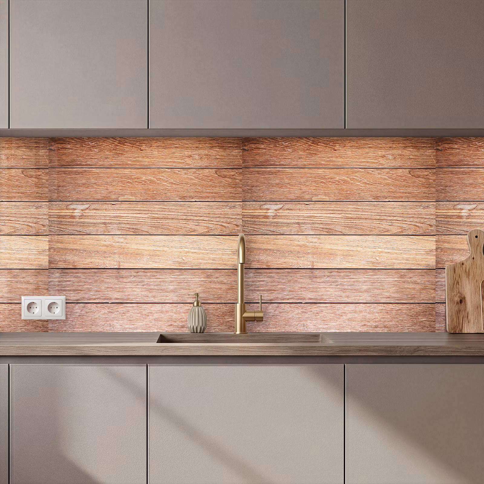 Keuken achterwand - Eikenhout - Planken - Patronen — 1