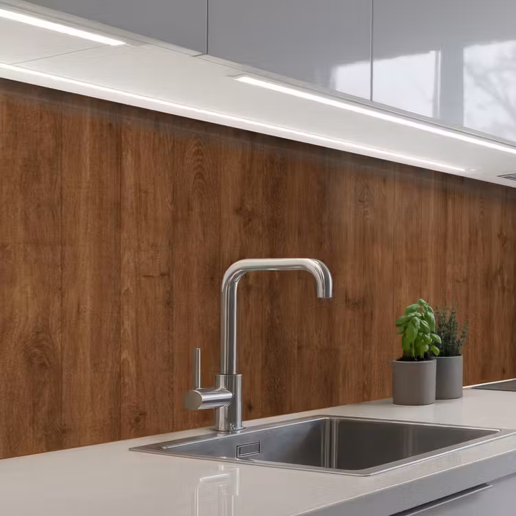 Keuken achterwand - Hardhout - Patronen - Bruin — 2