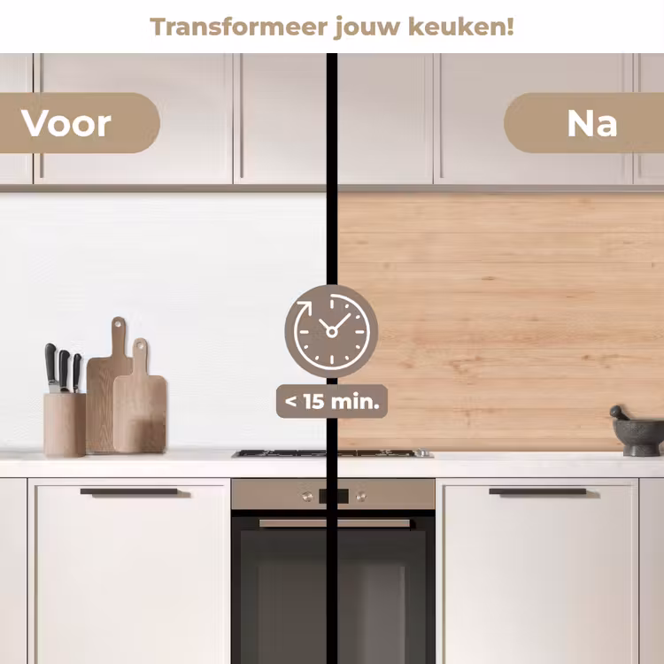 Keuken achterwand - Hout - Patronen - Planken — 3