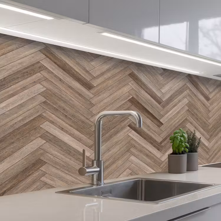 Keuken achterwand - Patronen - Hout - Bruin — 2