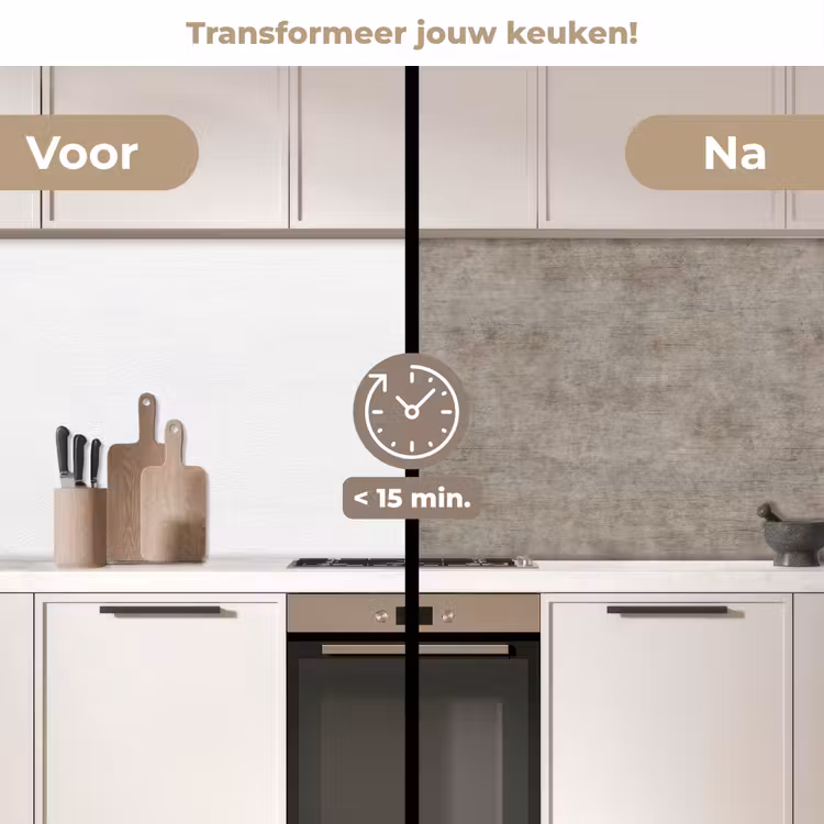 Keuken achterwand - Retro - Beton - Patroon — 3